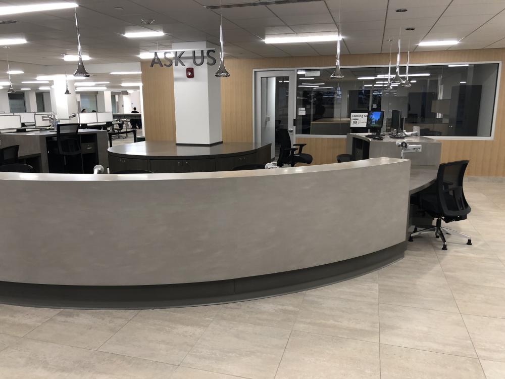 Library Countertops Butler Library - Forest Materials - Prestige Countertops & Services Inc.
